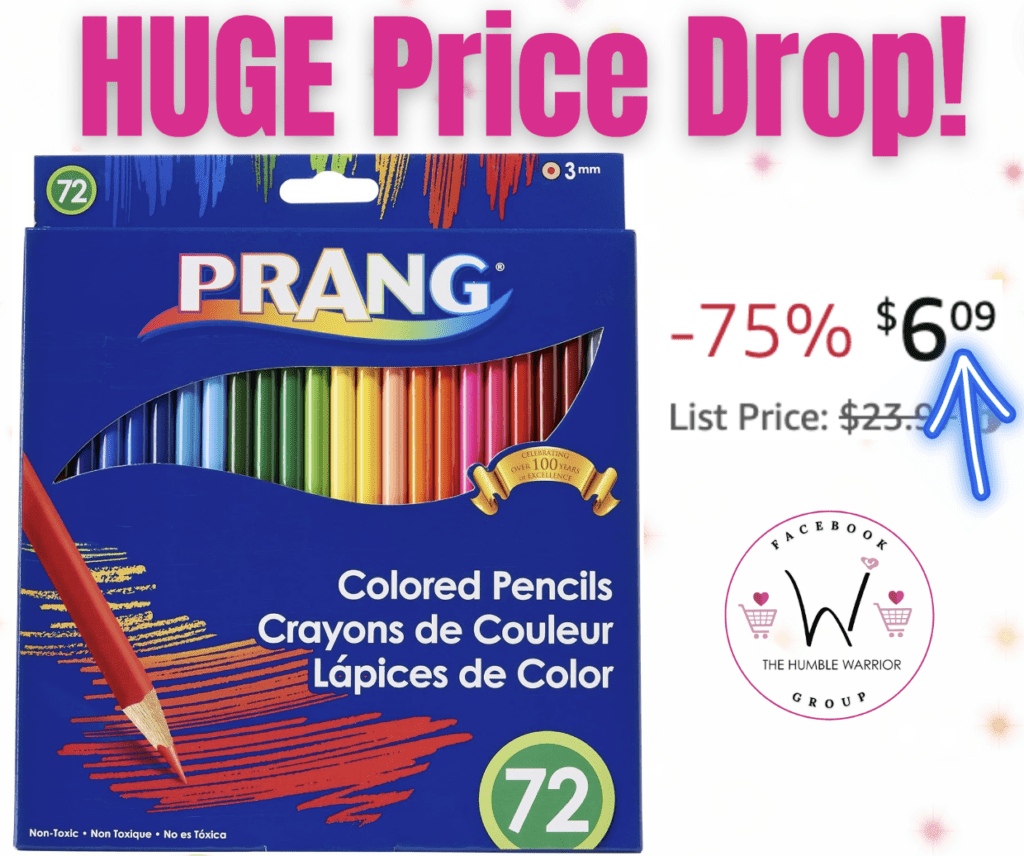 72-pack Prang Colored Pencil Set!
